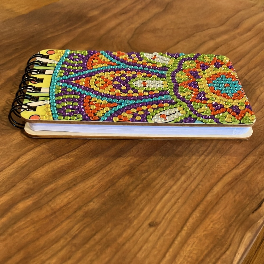 Handmade Diamond Painted Notebook - Picture 3 of 4